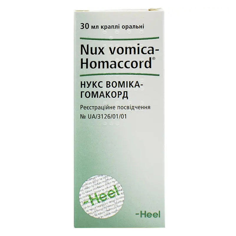 Нукс воміка-гомакорд краплі по 30 мл у флаконі 1 шт.