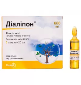 Діаліпон розчин для інфузій 3% в ампулах по 20 мл 5 шт.