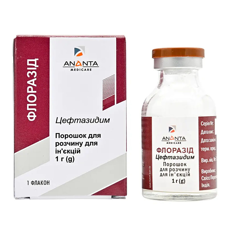 Флоразід порошок по 1 г у флаконі 1 шт.