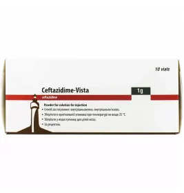 Цефтазидим-Віста порошок по 1 г у флаконі 10 шт.