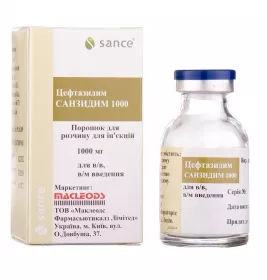 Цефтазидим порошок по 1000 мг у флаконі 1 шт.