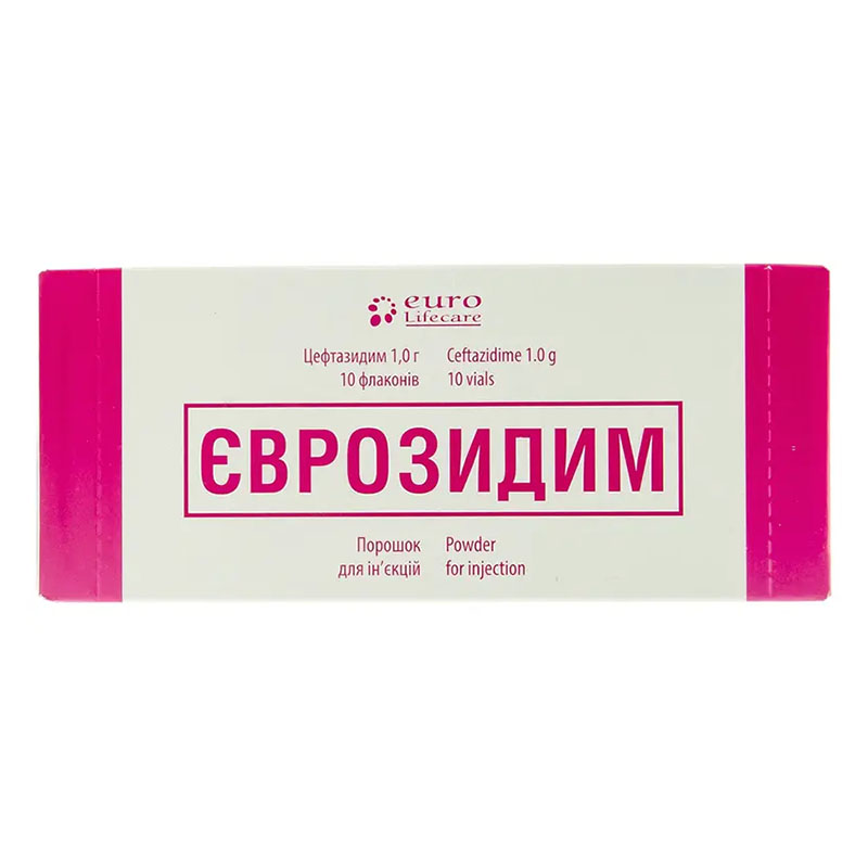 Єврозиди порошок по 1 г у флаконі 10 шт.
