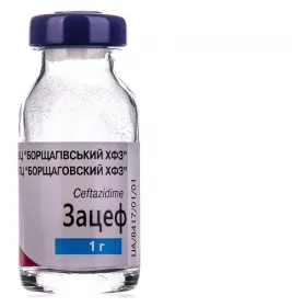 Зацеф порошок по 1 г у флаконі 1 шт.