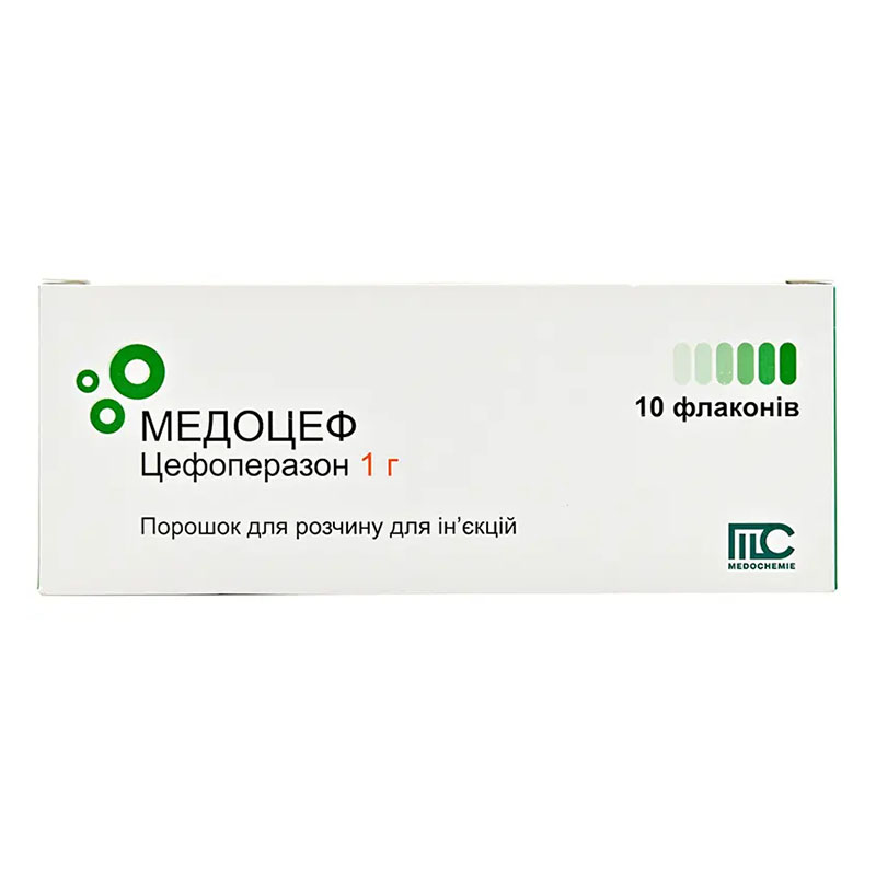 Медоцеф порошок по 1 г у флаконі 1 шт.
