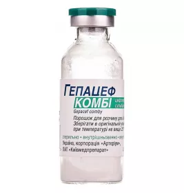 Гепацеф комби порошок по 2 г во флаконе 1 шт.