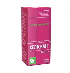 Хеліскан настойка по 100 мл у флаконі