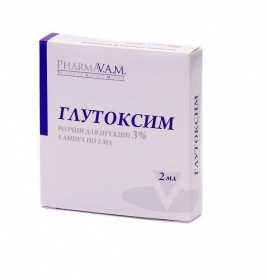 Глутоксим розчин для ін'єкцій 3% в ампулах 2 мл 5 шт.