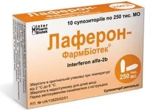 Лаферон свечи по 250 тыс. МЕ во флаконе 10 шт. - Фармбиотек Лаферон свечи по 250 тыс. МЕ во флаконе 10 шт. - Фармбиотек