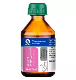 Спирт мурашиний розчин по 50 мл у флаконі 1 шт. - Віола