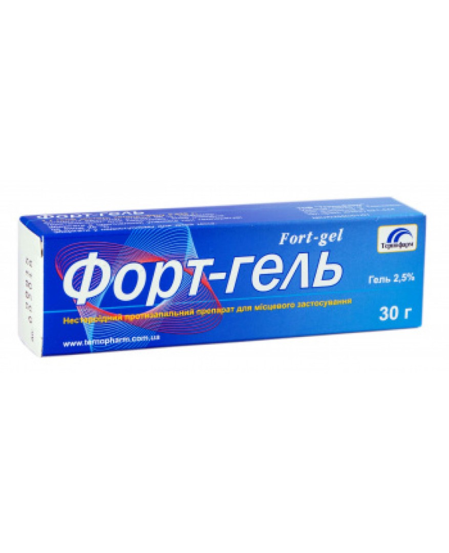 Форт-гель гель 2,5% туба 30 г - Тернофарм Форт-гель гель 2,5% туба 30 г - Тернофарм