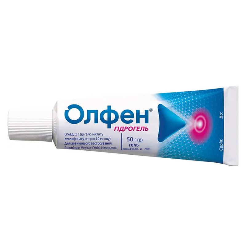 Олфен гідрогель гель 1% по 50 г у тубах 1 шт.