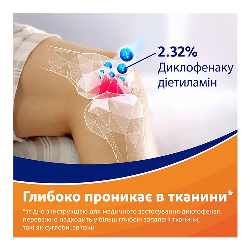 Вольтарен форте емульгель 2.32% по 100 г у тубах