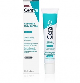 Гель-уход CeraVe Активный с салицил, молочн и гликолевой кислотами против несоверш кожи лица 40 мл