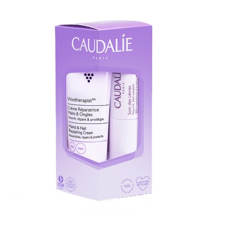 Набір Caudalie 2735-1 LipHand Duo (Кондіціонер для губ зволожуючий анті-оксідант 4.5г, Крем для рук та нігтів 30мл)