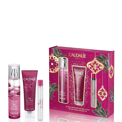 Набір Caudalie 2811-1 The des Vignes 2022 (Енергетична туалетна вода Thé des Vignes 50мл Енергетична туалетна вода Thé des Vignes10 мл Гель-душ Thé des Vignes 50мл)