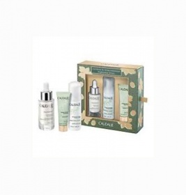 Набір Caudalie 2839 Beauty Elixir 2022 (Еліксир-вода для краси обличчя 100мл Vinoperfect сяюча сироватка для корекції кольору обличчя 10мл Vinergetic C+ Маска Детокс 15мл)