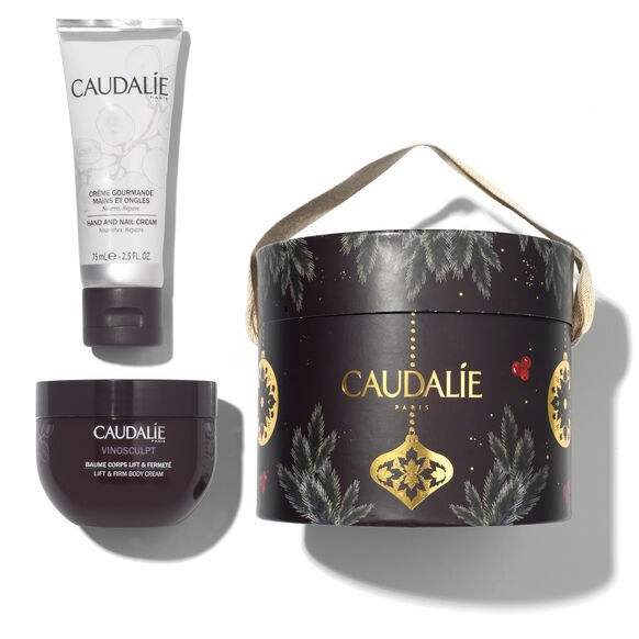 *Набор Caudalie 2841 Vinosculpt 2022 (Крем д/тела 250 мл+Крем д/рук и ногтей 75мл)