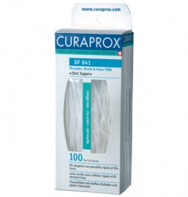 *Зубна нитка Curaprox DF 841 нейлонова 3 в 1 SUPER 70см