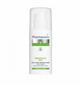 *Крем Pharmaceris T Sebostatic Нормалізуючий матуючий крем проти акне 50мл