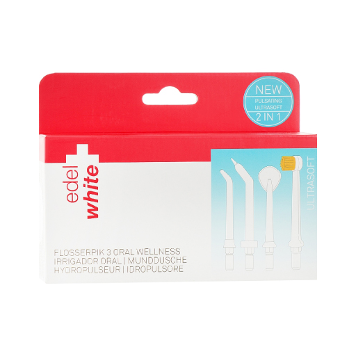 Насадки Edel White для ирригатора Flosserpik 3 ORAL Насадки Edel White для ирригатора Flosserpik 3 ORAL