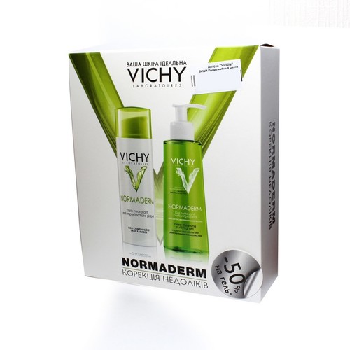 *Промонабір Vichy Нормадерм (Флюїд подвійної дії 50мл+гель для глибокого очищення)