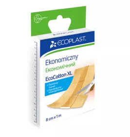 *Лейкопластир ECOPLAST медичний тканий 8см*1м