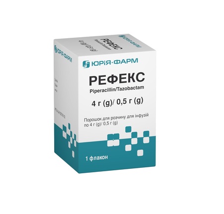 Рефекс порошок по 4 г/0.5 г у флаконі 1 шт. - Юрія-Фарм