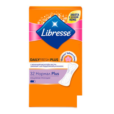 *Прокладки Libresse Ежедневные Dailyfresh Normal Plus №32 *Прокладки Libresse Ежедневные Dailyfresh Normal Plus №32