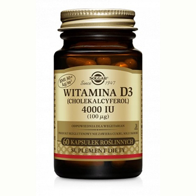 Солгар (Solgar) Вітамін Д3 4000 МО капс. №60