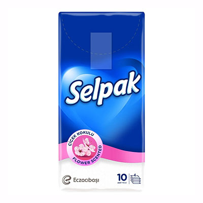 *Хустинки Selpak носові ароматизировані №10