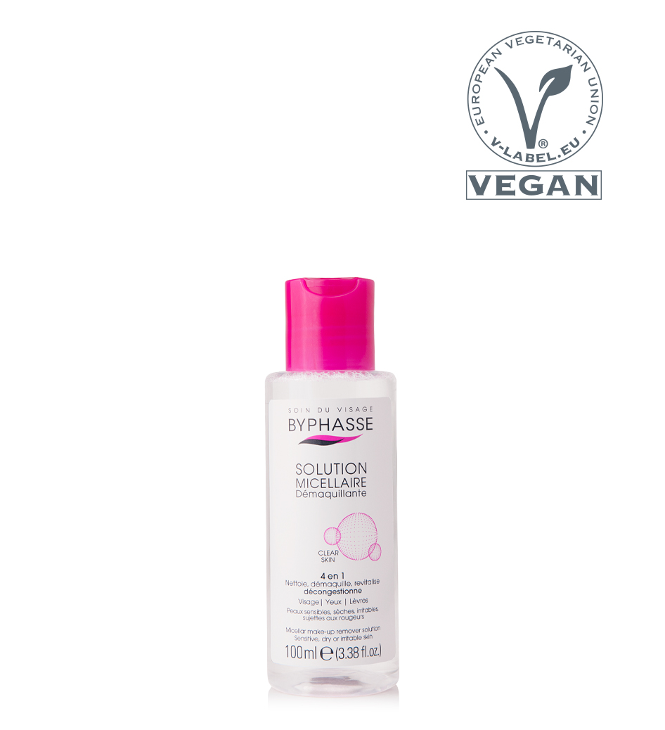 *Вода Byphasse Міцеллярна для очищення обличчя для сухої, чутливої та інтолерантної шкіри 100 мл