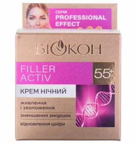 *Крем Биокон Professional Effect Filler Activ  ночной 55+ 50 мл