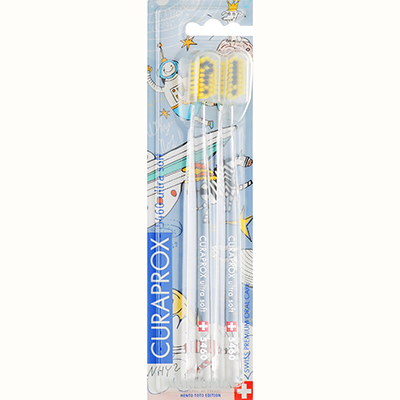 *Зубная щетка Curaprox Набор ultrasoft d 0,10 мм 2 шт (CS5460/2 Hento Toto) *Зубная щетка Curaprox Набор ultrasoft d 0,10 мм 2 шт (CS5460/2 Hento Toto)