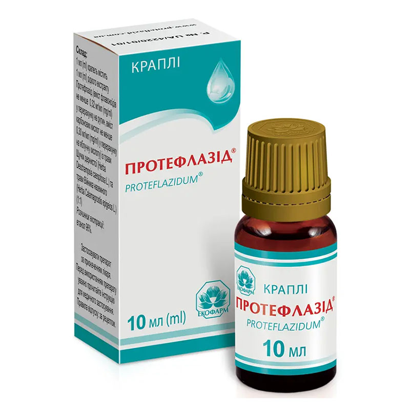 Протефлазід краплі по 10 мл у флаконі 1 шт.
