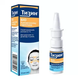 Тизин БІО спрей назальний 0,1% по 10 мл у флаконі 1 шт.