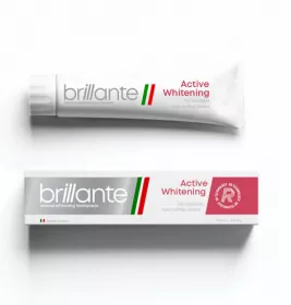 *Brillante зубна паста Active Whitening д/курильщиков 75мл