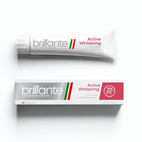 *Brillante зубна паста Active Whitening д/курців 75мл