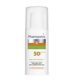 *Крем Pharmaceris S Sun Protect Сонцезахисний для шкіри з акне SPF50+ 50мл