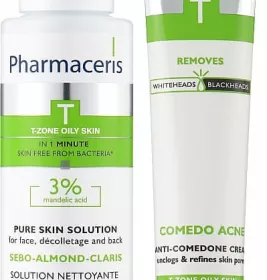 *Набор Pharmaceris T (Крем от прыщей COMEDO ACNE 40 мл + Лосьон T Sebo Almond Claris 80 мл)