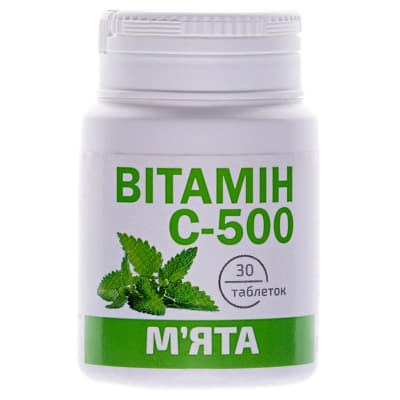 *Витамин С мята табл.0.5г №30 *Витамин С мята табл.0.5г №30