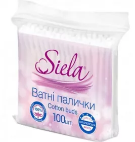 *Палочки ватные Siela №100 п/э