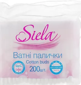 *Палочки ватные Siela №200 п/э