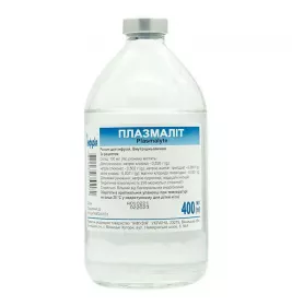 Плазмаліт розчин для інфузій 400 мл у флаконі 1 шт. - інфузія