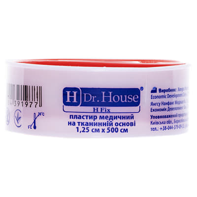 *Л/пласт H.Dr.House 1,25смх500см ткан. основ. (пластик)