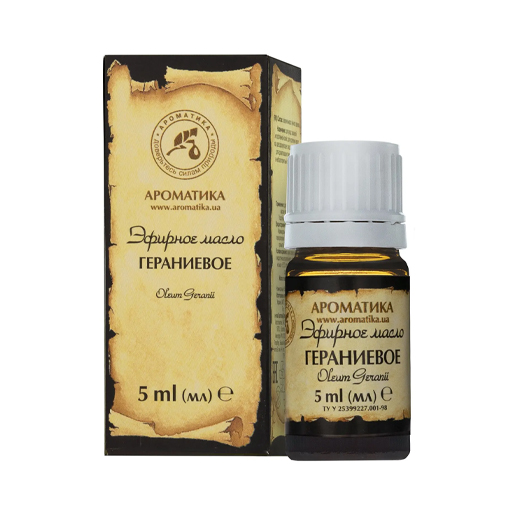 *Олія Ароматика ефірна геранієва 5мл
