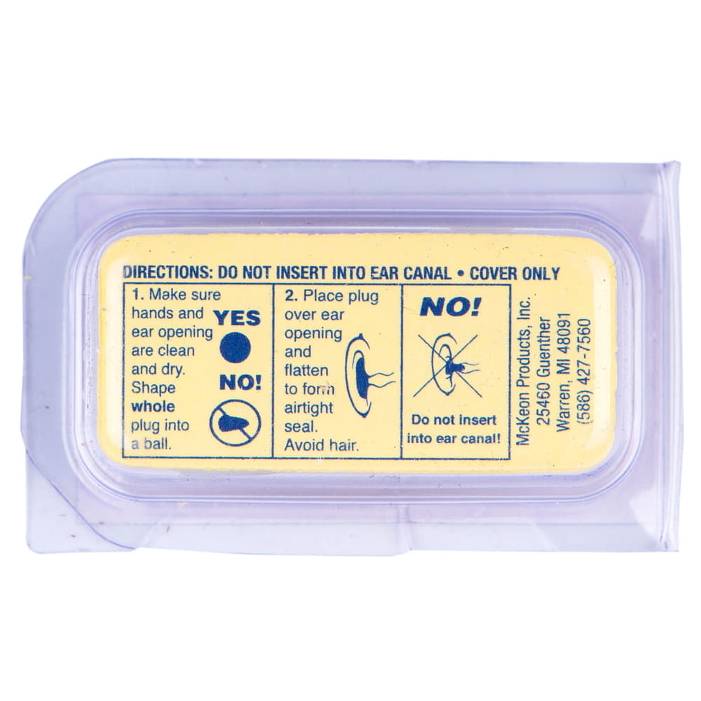 *Беруші Pillow Soft силік.білі/помаранч.1 пара