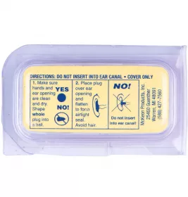 *Беруші Pillow Soft силік.білі/помаранч.1 пара