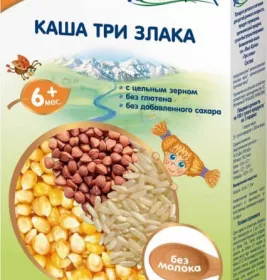 *Fleur Alpine каша безмолочная три злака 6+ 175г