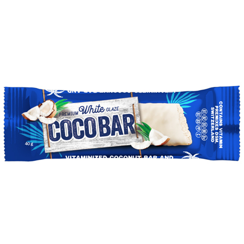 *Батончик Coco Bar кокосовий в білій глазурі 40г