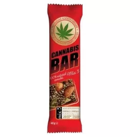 *Cannabis Bar БАТОНЧИК-МЮСЛИ З ГОРІХАМИ + НАСІННЯ КАННАБІСУ 40 г